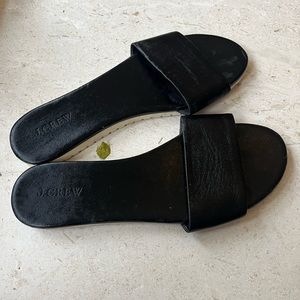 J.Crew Black Sandal Slides - Size 8